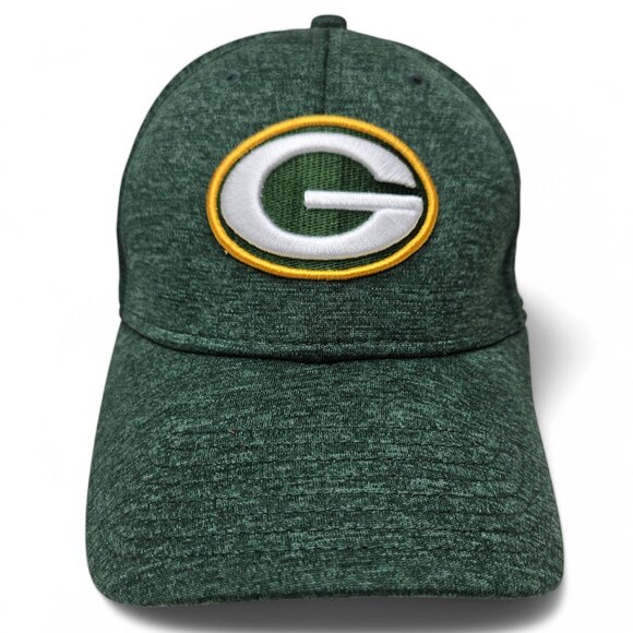 NFL Green Bay Packers New Era Fitted Cap Mesh Heather Green Football Hat L/XL - Picture 2 of 9